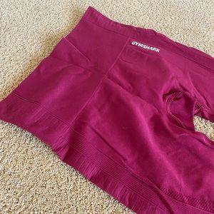 Gymshark Energy + Seamless Leggings, Color: Beet, Size: Small